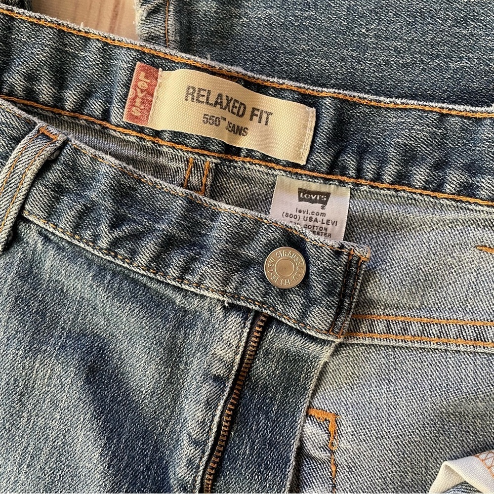 Vintage 2003 Levi’s 550 Relaxed Fit Jeans Men’s 40x32 Straight Baggy Y2K Grunge - Picture 11 of 16